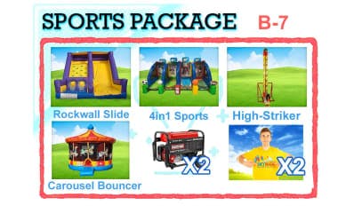 Bounce House Sports Package Rentals