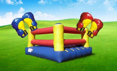 Bouncy Boxing Ring Rental with Giant Gloves