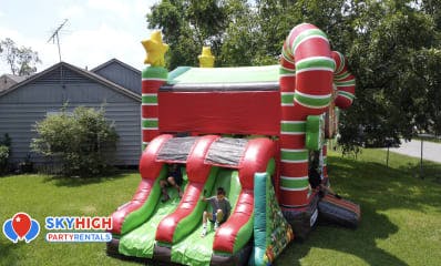 Christmas Gingerbread Bounce House Combo