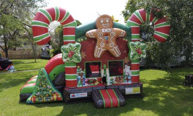 Christmas Gingerbread Bounce House Combo Rentals