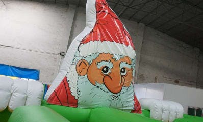 Rent a Santa themed bouncer