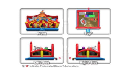 Circus Toddler Bounce House Schematics