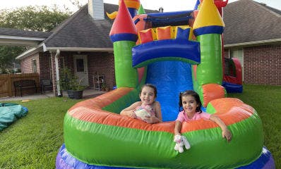 Home Delivery Rainbow Modern Bounce House Combo