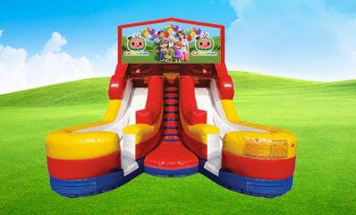 Double Lane Coco Melon Slide Rental