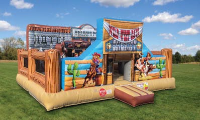 Side View Cowboy Bounce House Rentals