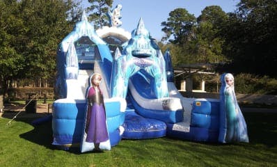 Frozen Bounce House Water Slide