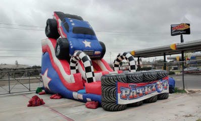 Monster Truck Inflatable Slide Rental