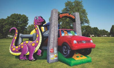 Kids Dinosaur Land Playzone Jump House Combo