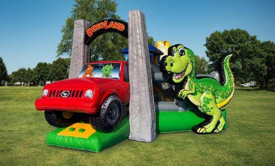 Inflatable Dinosaur Land Playzone Bounce House Combo
