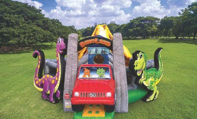 Dinosaur Land Bouncer House Combo For Rent
