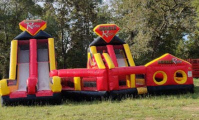 Giant Double Rush Obstacle Course