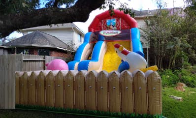 Farm Party Inflatable Slide