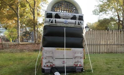 Back of Fire Truck Inflatable Slide