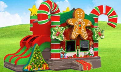 Christmas Gingerbread Holiday bounce house