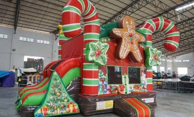 Gingerbread Bounce House Combo