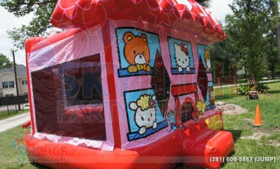 Side View of Hello Kitty Moonwalk