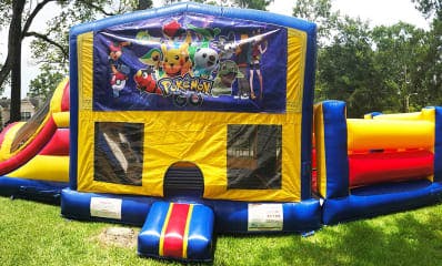 50ft Pokemon Bounce House Obstacle Course