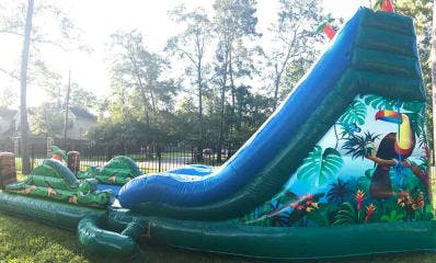 Inflatable Tiki Falls Luaua Water Slides