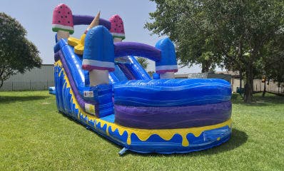 Ice Cream Dry or Wet Water Slide Rentals