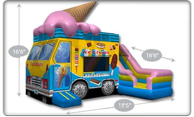 Children's Ice Cream Truck Bounce House