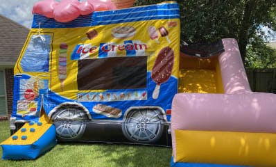 Child Ice Cream Truck Bounce House Combo