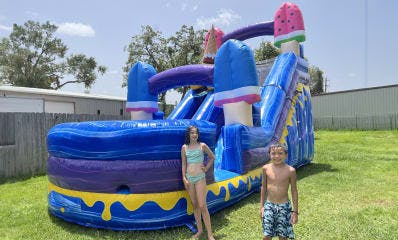 Ice Cream Dry or Wet Water Slide Rentals