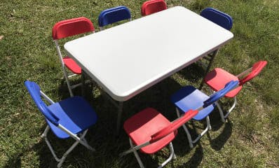 Kids Rectangle Table and Chair Rentals