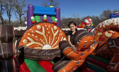 Gingerbread Bounce House Inflatable
