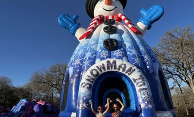 Kids Snowman Bounce House Moonwalk Rental
