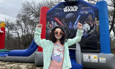 star wars inflatable bounce house