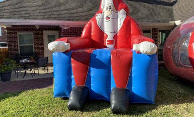 Houston Santa Inflatable Portraits for hire