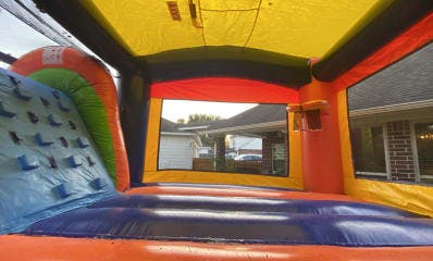 Water Slide Rainbow Modern Bounce House Combo