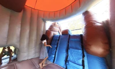 Inside Knights and Dragons Bounce House