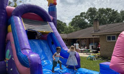 Rent a Llama Bounce House Kid Party