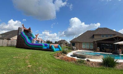 Log Jammer Water Slides for Hire Backyard