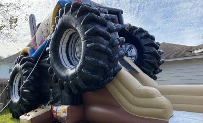 Big Tires Bounce House Moonwalk