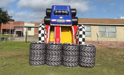 American Monster Truck Slide inflatable