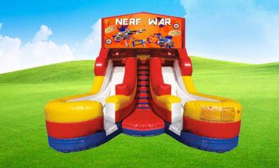 Double Lane Nerf War Slide Rental