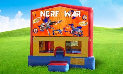 Nerf War Castle Moonwalk Rental