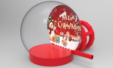 Holiday Snow Globe Inflatable