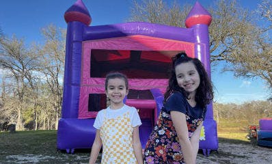 Pink Bounce House Inflatable Castle