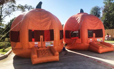 Halloween Pumpkin Bounce Houses