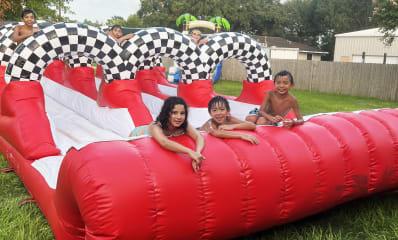 3 Lane Racing Slip N Slide Water Slide Rental