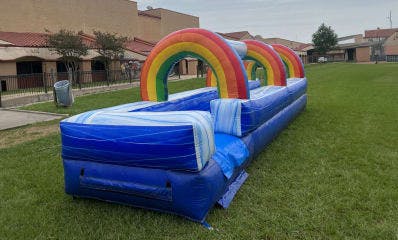Rainbow Single Lane Slip and Slide