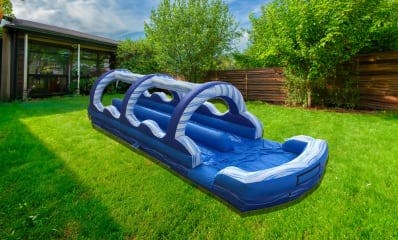 Fun slip and slide inflatable water slide