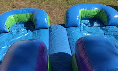 2 lane Inflatable Water Slide with optional Dry Slide