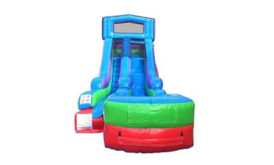 Front View of 15ft Christmas Slide