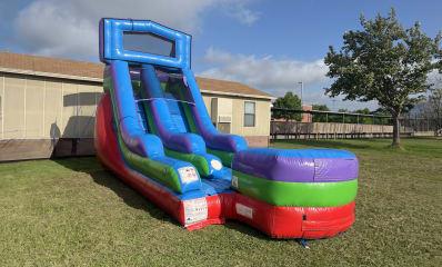 15ft Retro Water Slide on Grass