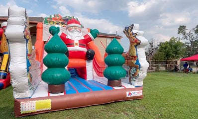 Santa Dual Lane Slide Rentals