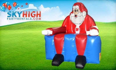 Big Inflatable Santa Chair Houston